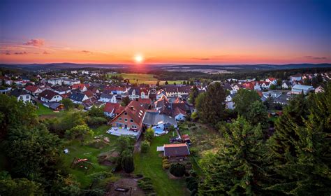 germany, Houses, Sunrises, And, Sunsets, Scenery, Trees ...