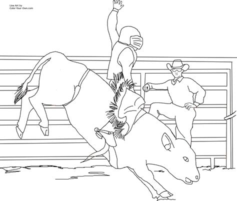 Search through 623,989 free printable colorings at getcolorings. bull riding coloring pages 05 | Coloring pages