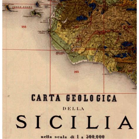 Geological Map Of Sicily The Blue Color Indicates Areas Where Upper