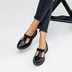 Women Mary Janes handmade black leather shoes flat mary janes | Etsy