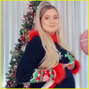 Meghan Trainor Shows Off Growing Baby Bump Reveals Her Due Date