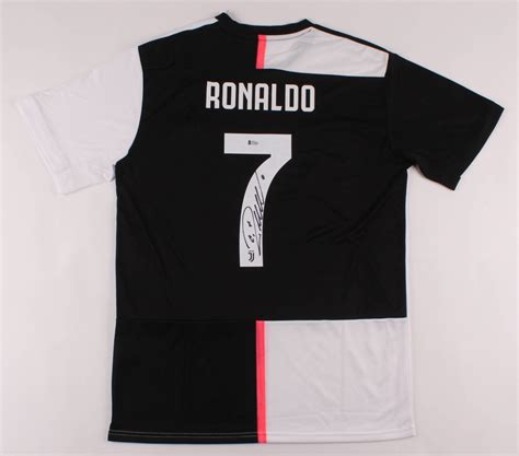 Cristiano ronaldo of juventus celebrates after scoring his second. Cristiano Ronaldo Signed Juventus Jersey (Beckett COA ...