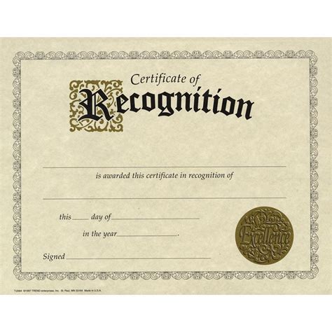 Trend Certificates Of Recognition United Art And Education