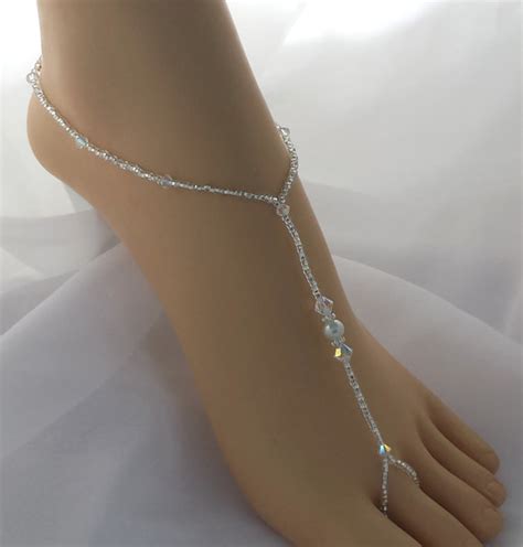 crystal bridal barefoot sandal crystal wedding foot jewelry 2230597