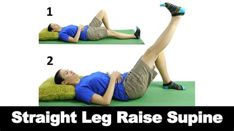 By bending the knees and hips, lift the knees in a. Straight Leg Raise Supine - Ask Doctor Jo - YouTube