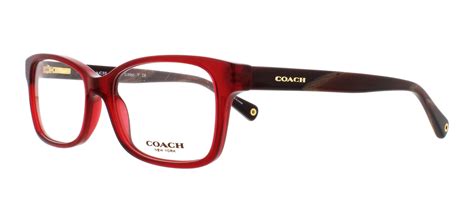 Coach Eyeglasses Hc 6047 5206 Milky Burgundy Horn 51mm