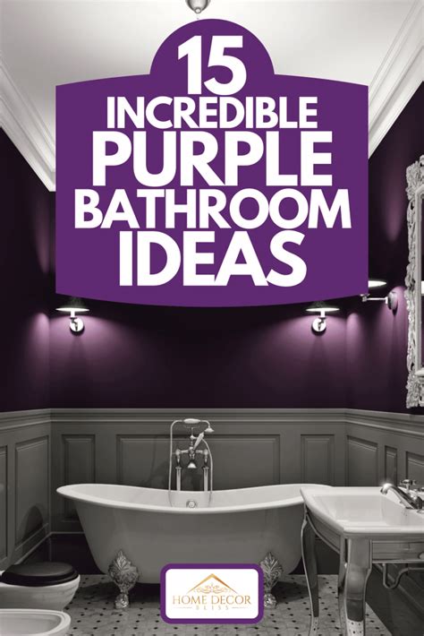 15 Incredible Purple Bathroom Ideas