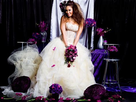 Rock And Roll Bride Purple Princess Shoot Modern Wedding In 2021