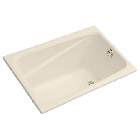 Two or more people can share the experience, and it is. KOHLER Greek 4 ft. Reversible Drain Acrylic Soaking Tub in ...