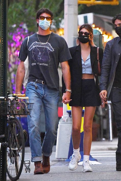 In a profile vogue published tuesday, the supermodel, 19, said forming a healthy, secure bond with the australian actor, 23, has changed the way she views romantic relationships. KAIA GERBER and Jacob Elordi Heading to Their Apartment in ...