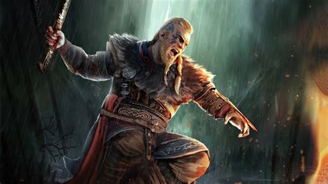 Ragnar Lothbrok Assassins Creed Valhalla 4k Wallpaper HD Games