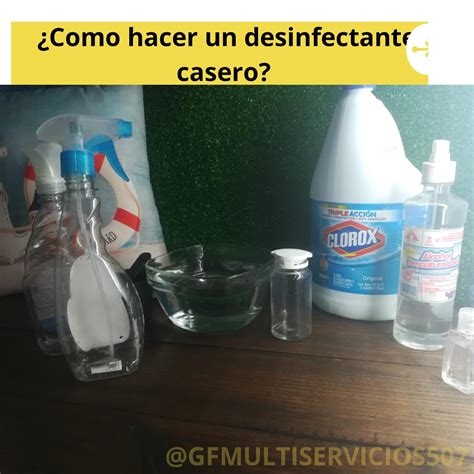 Como hacer desinfectante caseros Desinfectante Casero pódcast