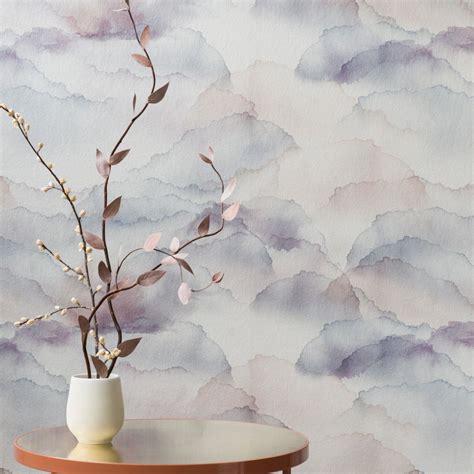 Colorful statement wall full of life, blue color inspired by river and water. Emma Hayes (New Zealand) — WALLTAWK (With images) | Mauve ...
