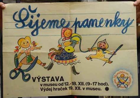 Kniha Šijeme Panenky Plakát K Výstavě Antikvariát Václav Beneš Plzeň