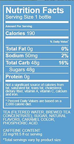 32 Sweet Tea Nutrition Label Labels For Your Ideas