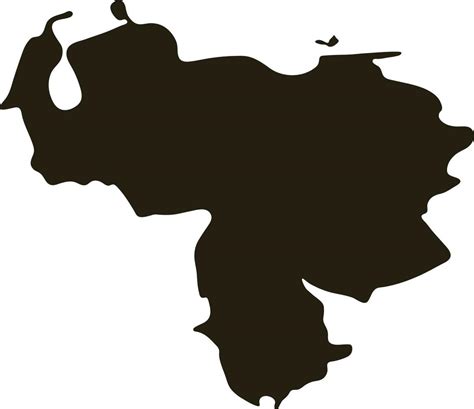 Mapa De Venezuela Ilustraci N De Vector De Mapa Negro S Lido