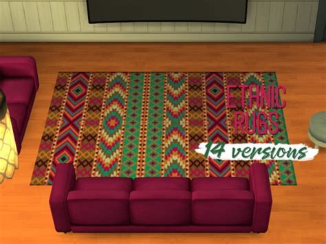 Simsworkshop Ethnic Rugs By Midnightskysims • Sims 4 Downloads
