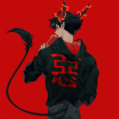 Twitter Animeguys Twitter Anime Drawings Boy Anime Demon Boy