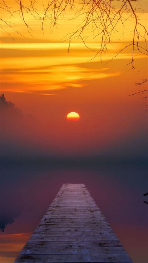 1080x1920 1080x1920 Lake Sunset Reflection Nature Hd Photography