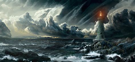 Artstation Epic Stormy Lighthouse