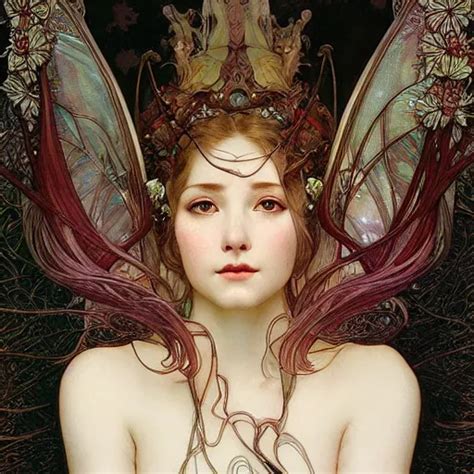 Krea Realistic Detailed Face Portrait Of An Otherworldly Fairy Tale