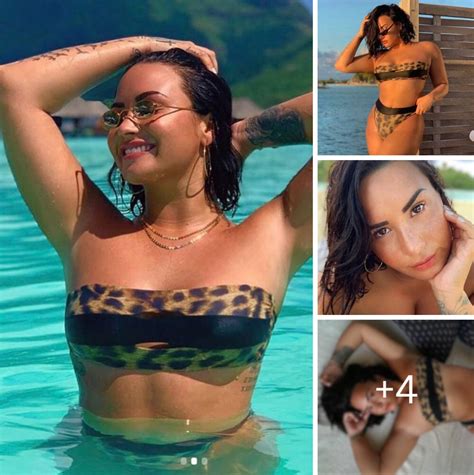 Demi Lovato Hottest Look In Swim Suit Time Pass