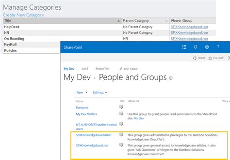 sharepoint online knowledge base template