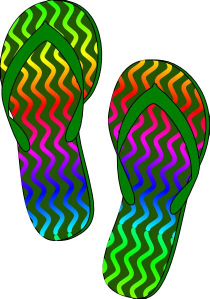 Green Flip Flops Clip Art At Vector Clip Art