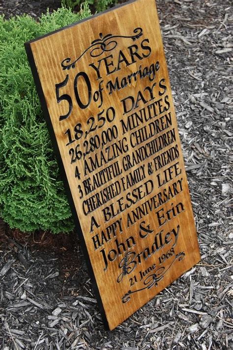 Perfect 50th wedding anniversary gifts for special couples. Personalized 50th Anniversary Gifts, 50th Anniversary ...