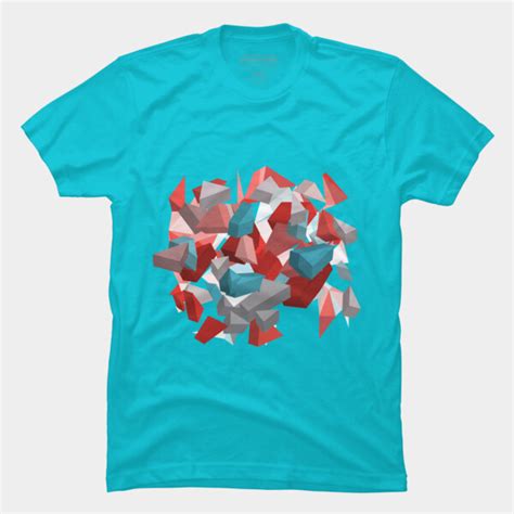 Exploding Polygons T Shirt By Hennigdesign Design By Humans