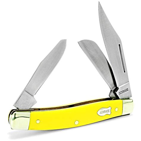 Old Timer® Senior Yellow Handle Pocket Knife - 297597, Folding Knives