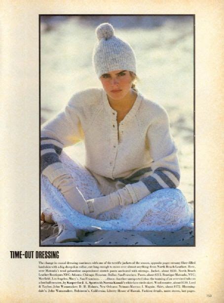 Brooke Shields Vogue Magazine United States September 1984