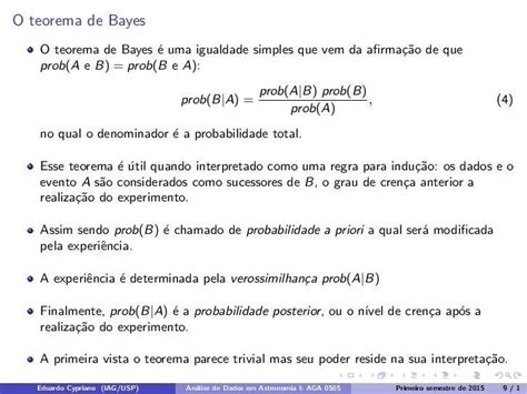 PDF O Teorema De Bayes USP O Teorema De Bayes Considere Agora O