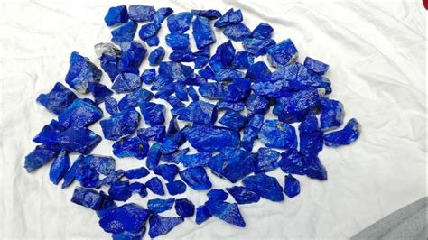 Royal Blue Stone Afghan Natural Rough Lapis Lazuli Packaging Type Box