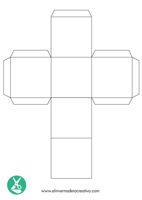 Plantilla De Cubo De 5x5 Para Imprimir Diseño Artesanal