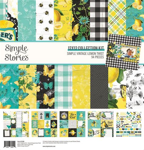 Simple Stories Collection Kit 12x12 Simple Vintage Lemon Twist