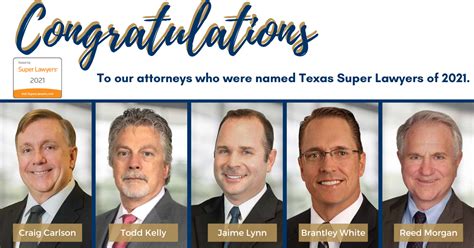 Five Carlson Law Firm Attorneys Named Super Lawyers