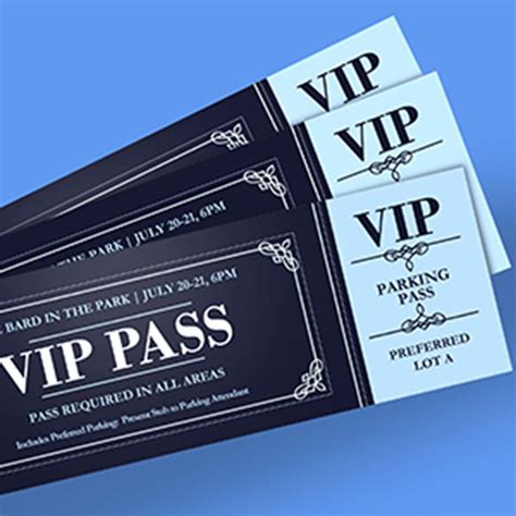 Create Vip Passes For Your Next Event With These Custom Printed Tickets