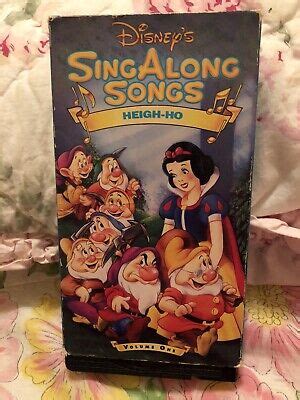 Disneys Sing Along Songs Snow White Heigh Ho VHS EBay