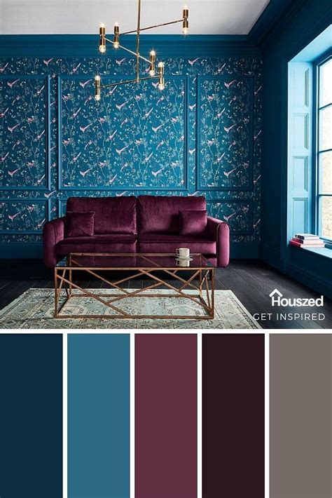 Get Inspired With Houszedthis Burgundy And Teal Color Inspiration