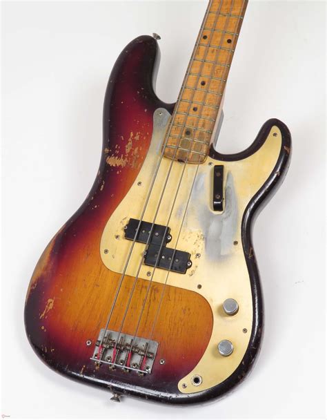 1958 Fender Precision Bass Sunburst Guitars Bass Rock N Roll Vintage Guitars Contrabaixo