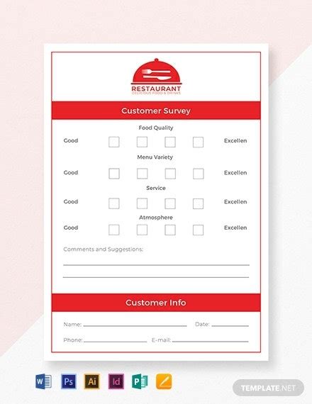 Download printable restaurant comment card. 10+ Restaurant Comment Card Templates - PSD, MS Word, Illustrator, InDesign, Publisher, Apple ...