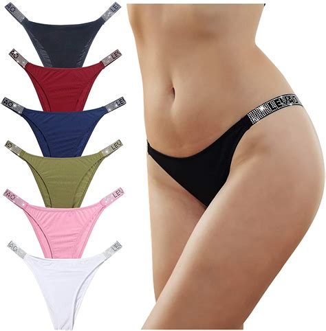 Buy Sexy Panties Levao Thongs For Women Letter Rhinestones G String