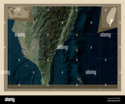 Taitung County Of Taiwan High Resolution Satellite Map Corner