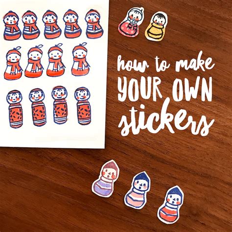 Make Your Own Stickers Plus Printable — Le Lapin Dans