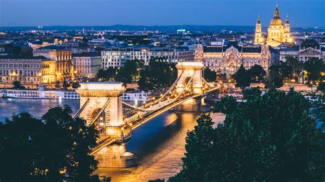 Budapest is a top travel destination in europe. budapest, hungary, bridge, night city 4k hungary, Budapest ...
