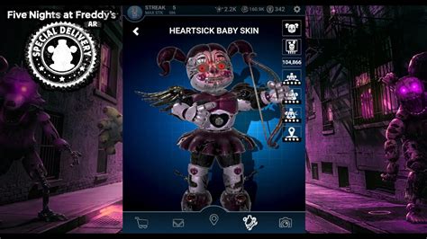 Fnaf Ar New Heartsick Baby Skin Full Animation And 360 View