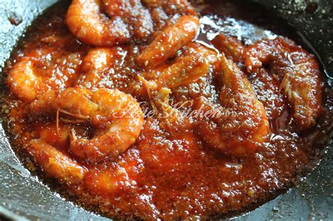 Udang Masak Merah Sedap Azie Kitchen