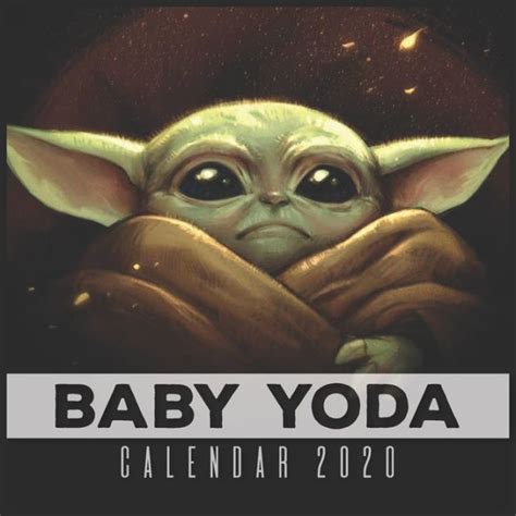 Baby Yoda Calendar 2020 12 Month Calendar Baby Yoda 2020 Wall