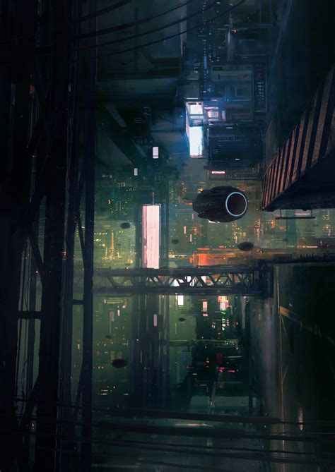 Artstation Cyberpunk City 01